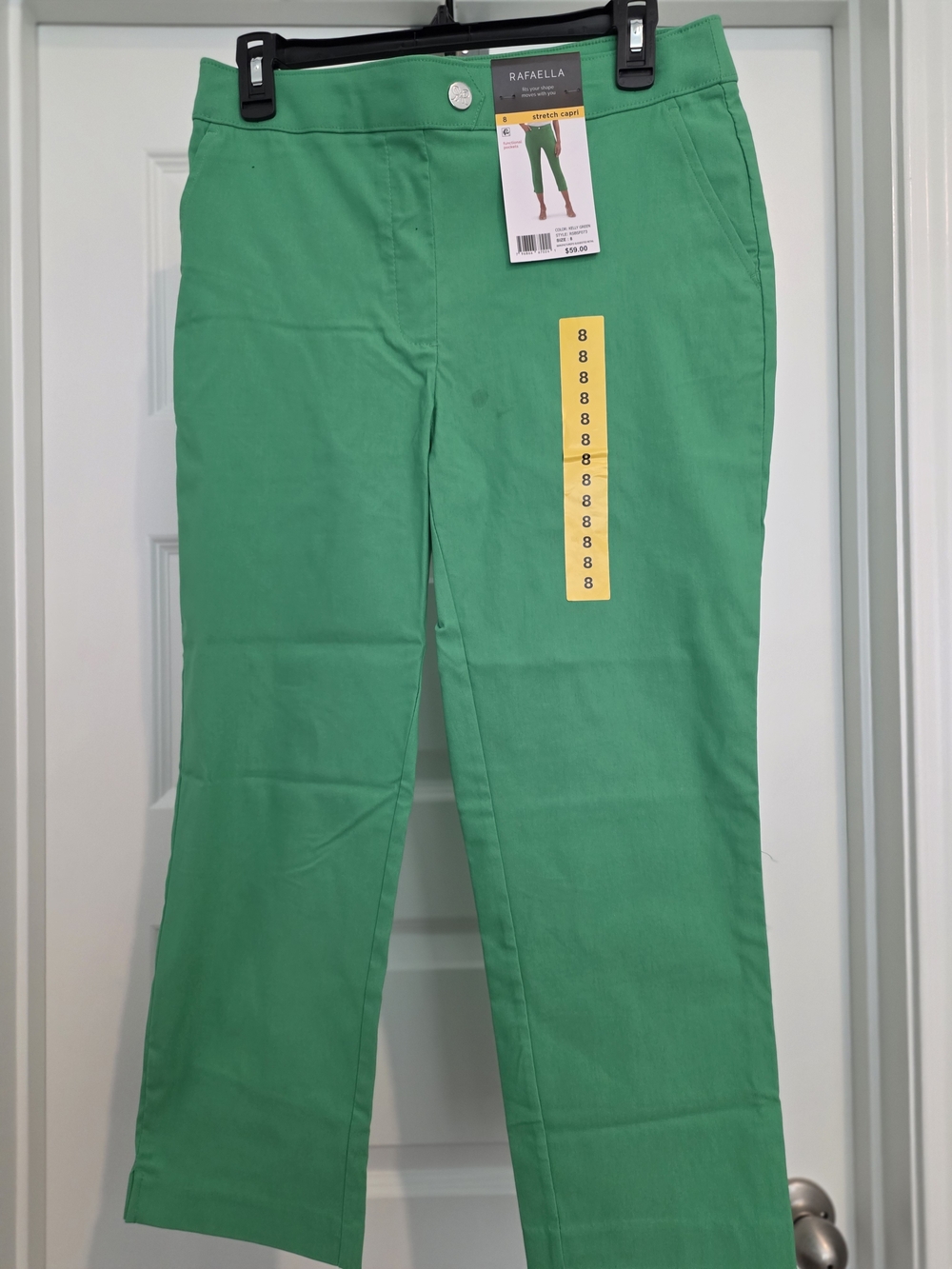 Rafaella Bright Green Straight Leg Pants